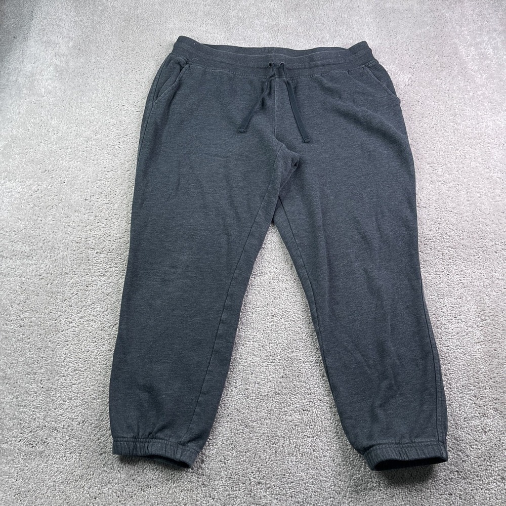 LL Bean Sweatpants Women Large Gray 1912 Heritage Fleece Joggers Loungewear Pant